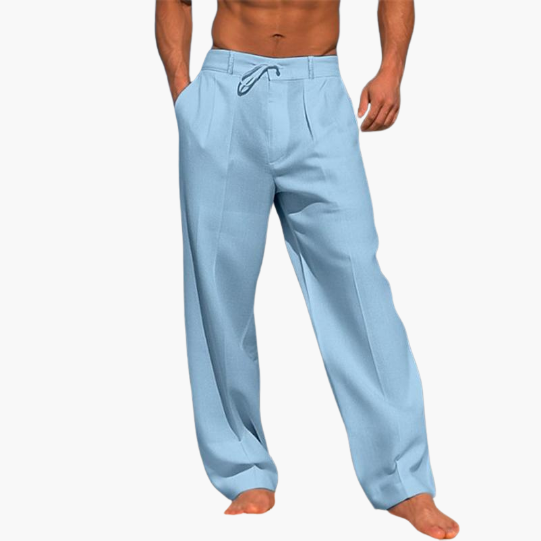 Wide Airy Pleated Trousers