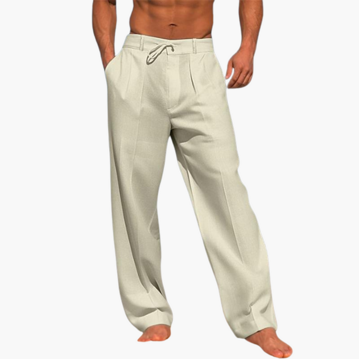 Wide Airy Pleated Trousers