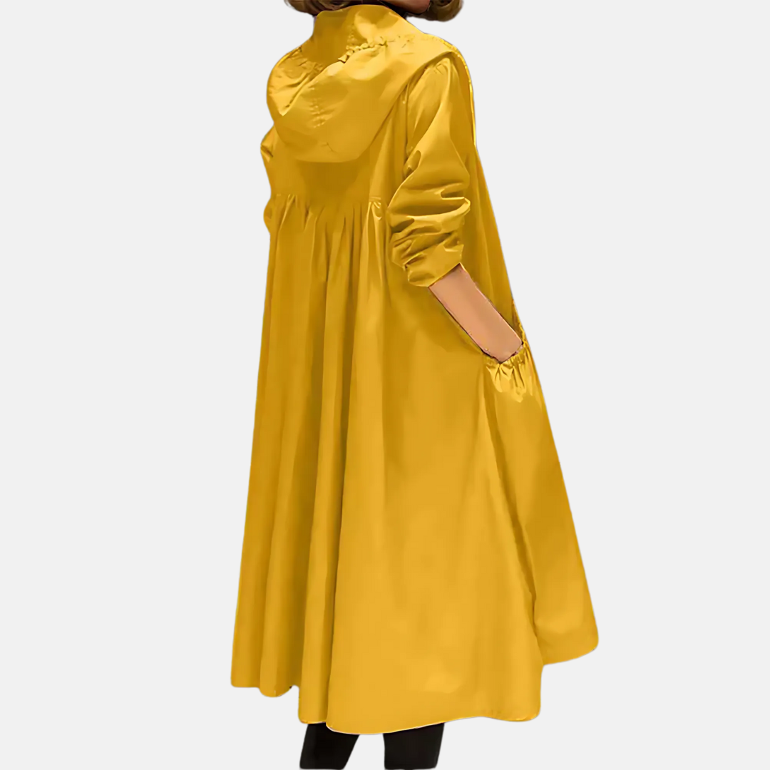 Women's Hooded Lightweight Raincoat Parka