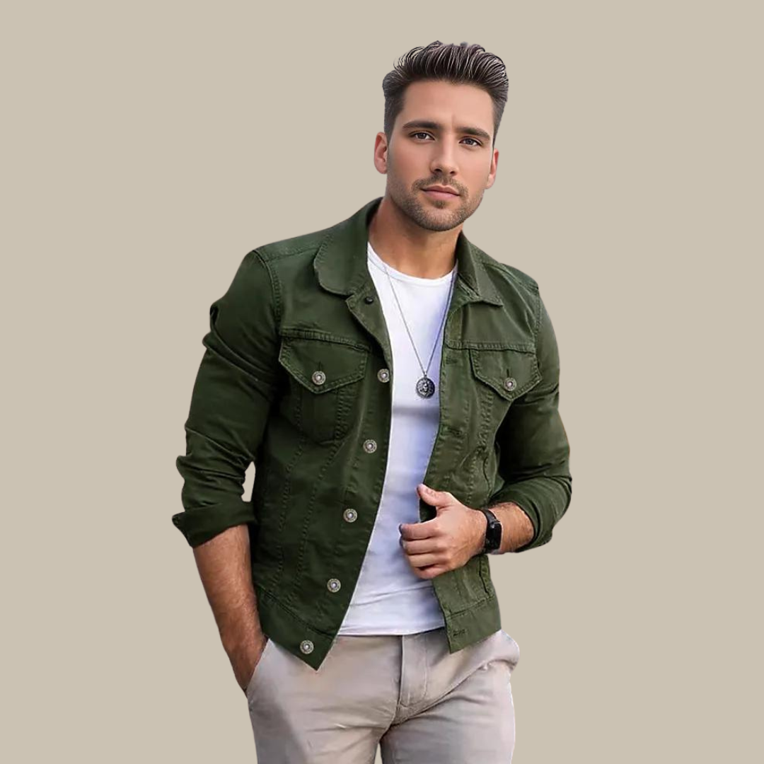 Men's Denim Jacket - Casual Summer Jacket