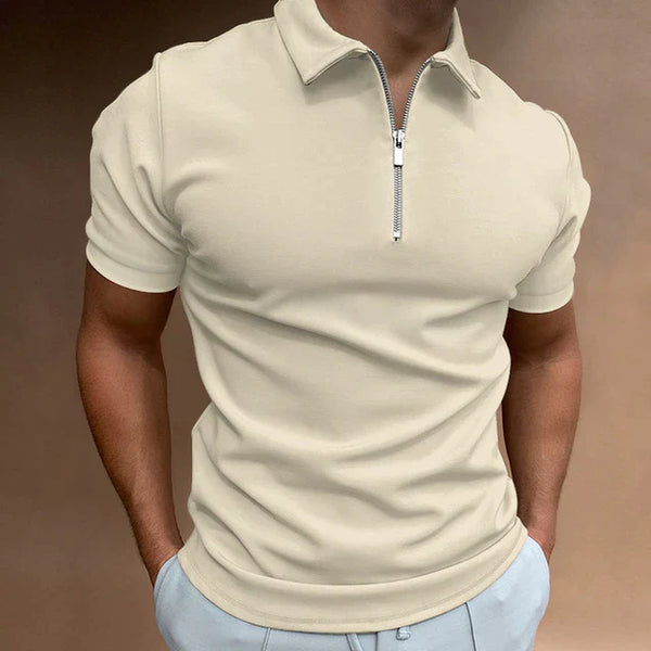 Zippered Polo Shirt