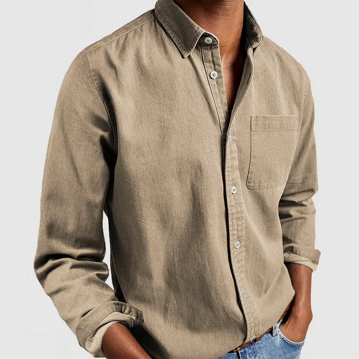 Men's Premium Casual Shirt – Smart Cotton Button-Up for Everyday Style