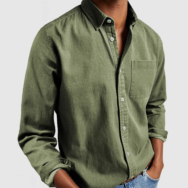 Men's Premium Casual Shirt – Smart Cotton Button-Up for Everyday Style