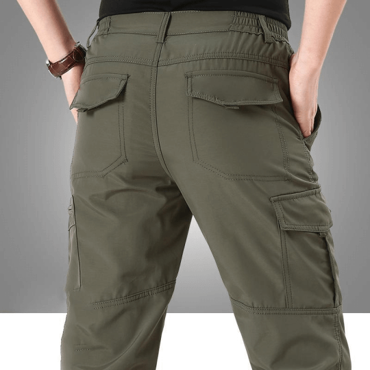 Men's Flexible Outdoor Stretch Cargo Trousers with Comfortable Regular Fit