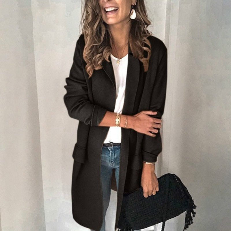 Elegant Lightweight Long Cardigan for Women - Perfect Fall/Winter Fashion
