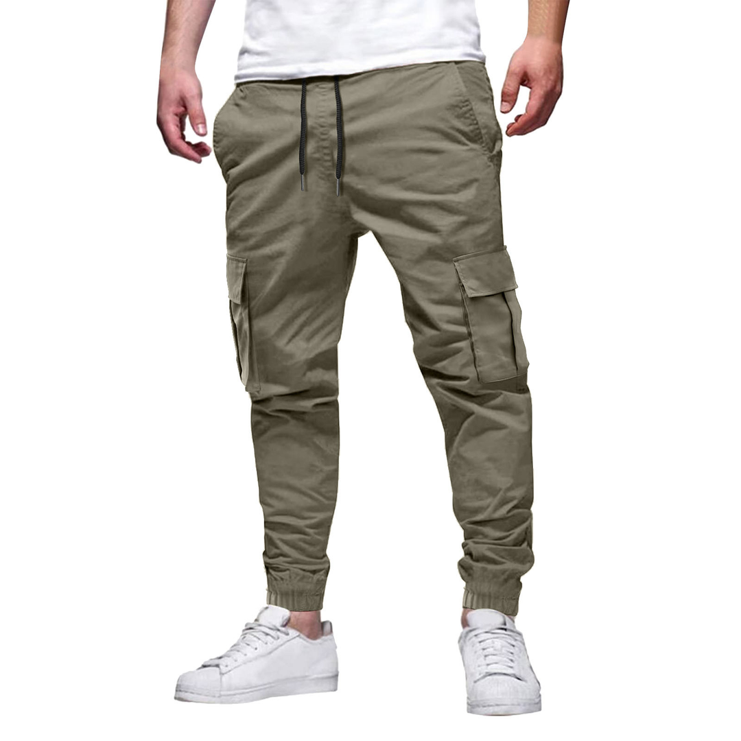 Lorenzo Cargo Trousers | Premium Slim Fit Cotton-Stretch Trousers for Men