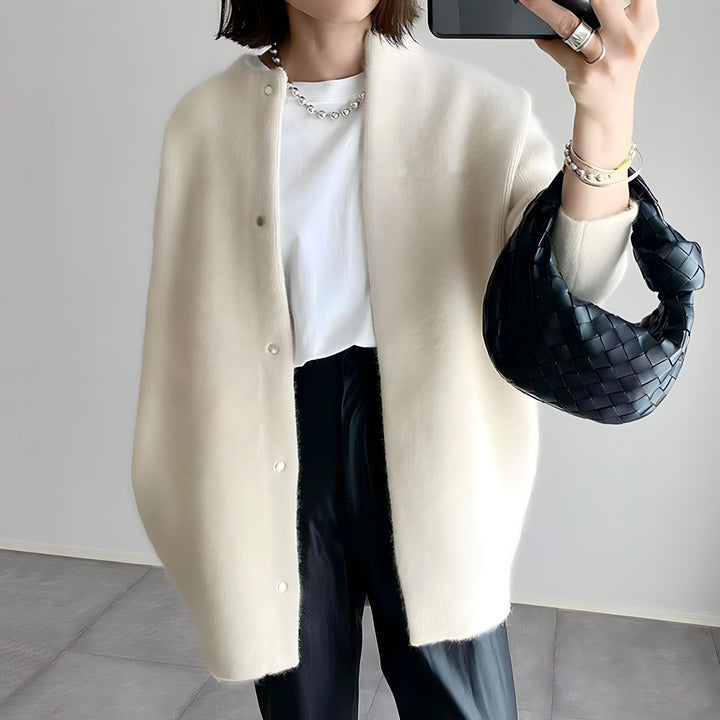 Elegant Women's Long Cardigan - Cozy Fall & Winter Knit Sweater