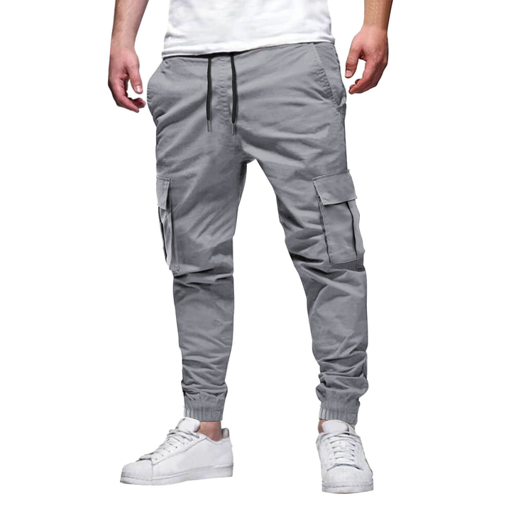 Lorenzo Cargo Trousers | Premium Slim Fit Cotton-Stretch Trousers for Men