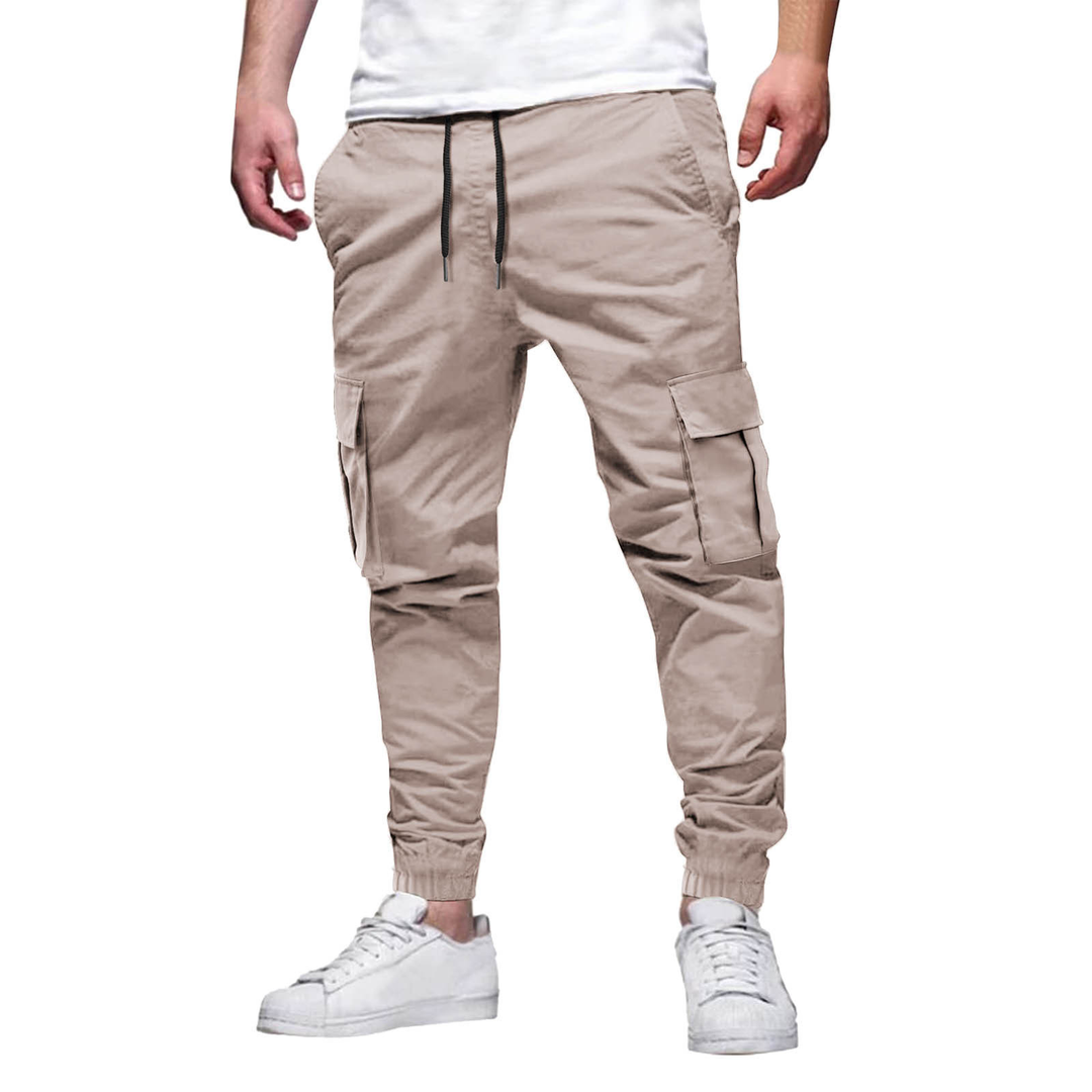 Lorenzo Cargo Trousers | Premium Slim Fit Cotton-Stretch Trousers for Men