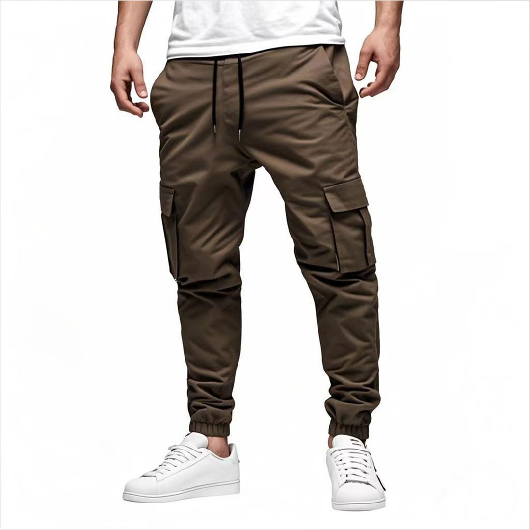 Lorenzo Cargo Trousers | Premium Slim Fit Cotton-Stretch Trousers for Men