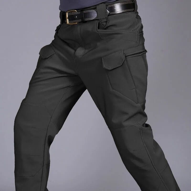 Thermal Cargo Trousers for Men – Waterproof Outdoor Hiking Pants for Cold Weather