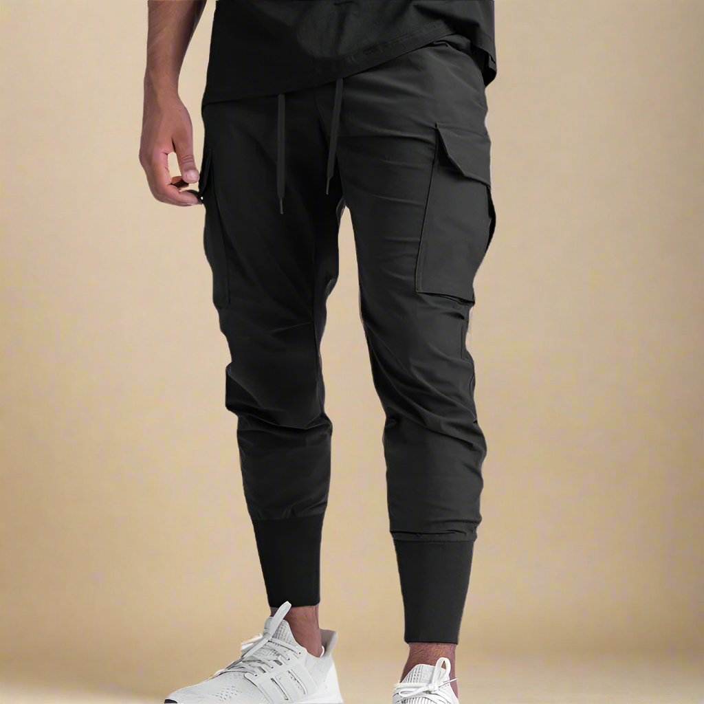 Men's Stylish Flex-Fit Cargo Trousers with Comfortable Stretch Design for Everyday Wear