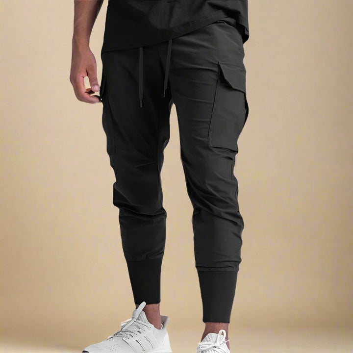 Men's Stylish Flex-Fit Cargo Trousers with Comfortable Stretch Design for Everyday Wear