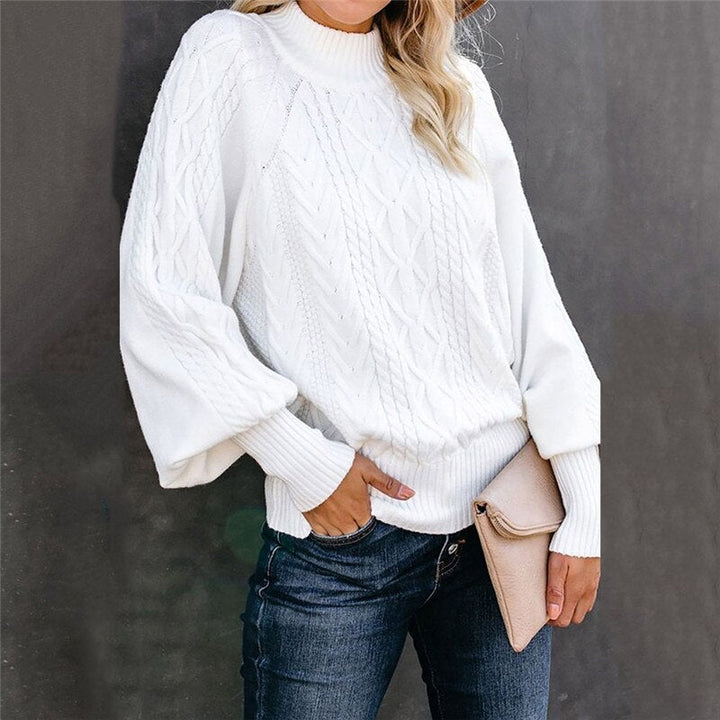 Cozy Motif Turtleneck Sweater - Perfect for Fall & Winter Style