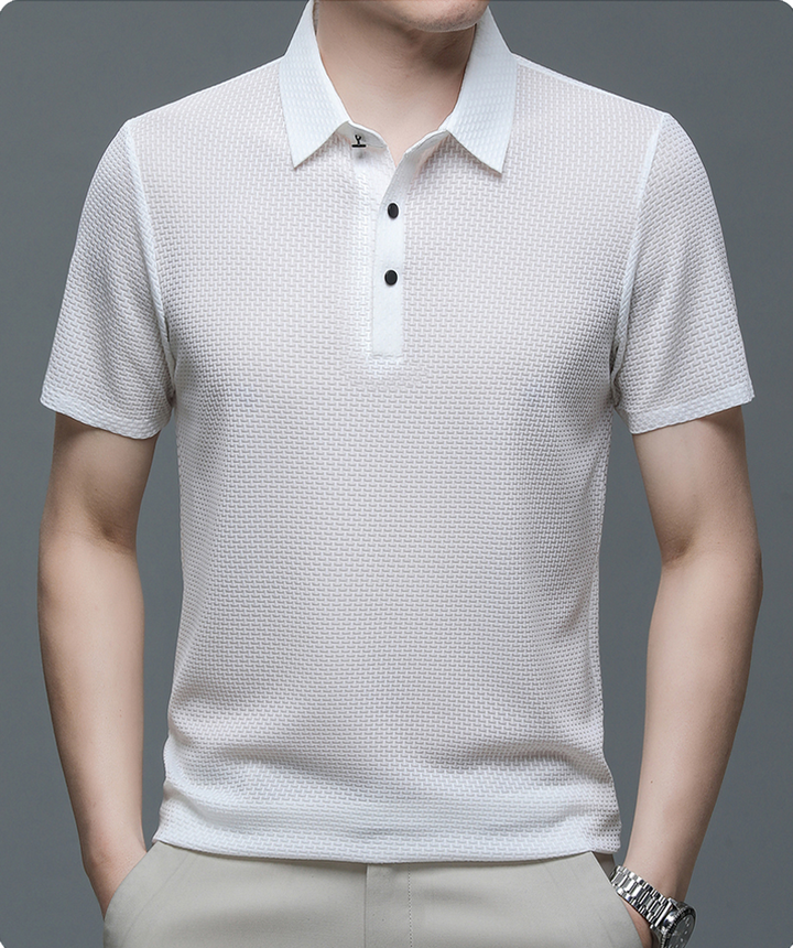 Men's Premium Polo Shirt – Smart Casual Cotton Piqué with Tailored Fit