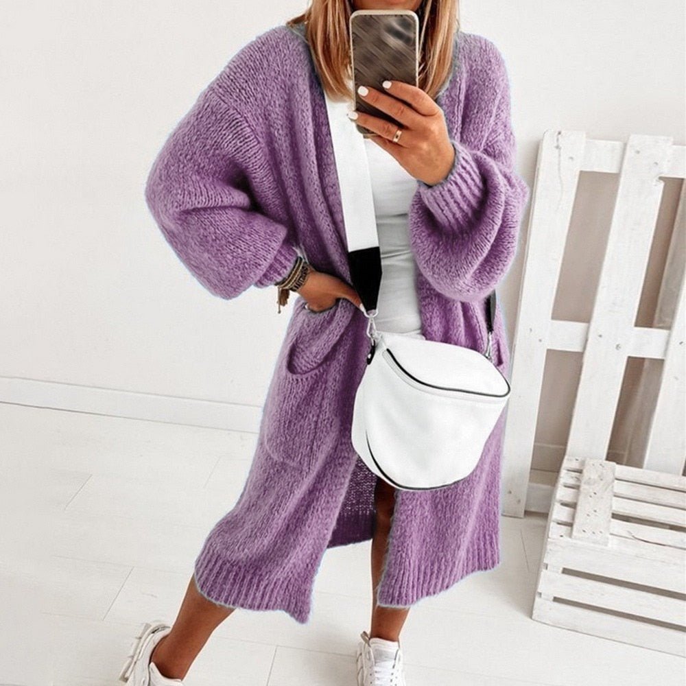 Cozy Oversized Knit Cardigan for Women - Perfect Fall & Winter Essential