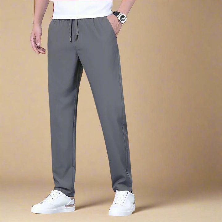 Men's Jogging Bottoms - Casual Elegant Wide Regular Fit Trousers
