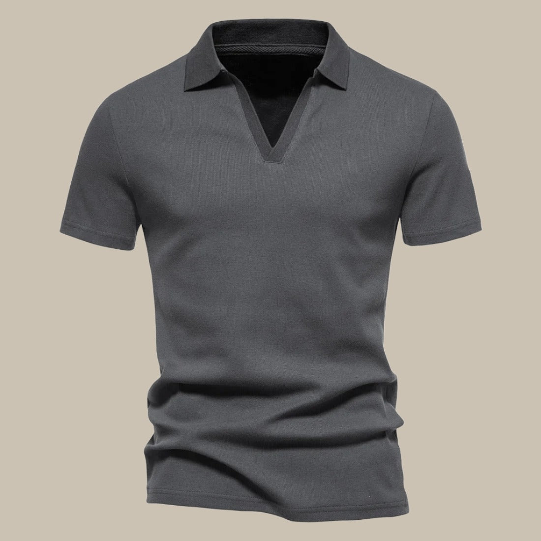 Men's Premium Short Sleeve Polo Shirt with Luxury Merino Wool Blend