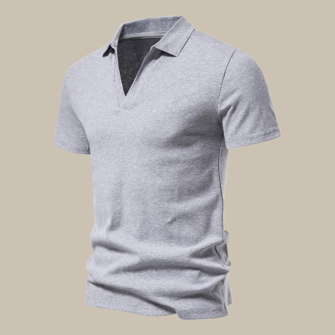 Men's Premium Short Sleeve Polo Shirt with Luxury Merino Wool Blend