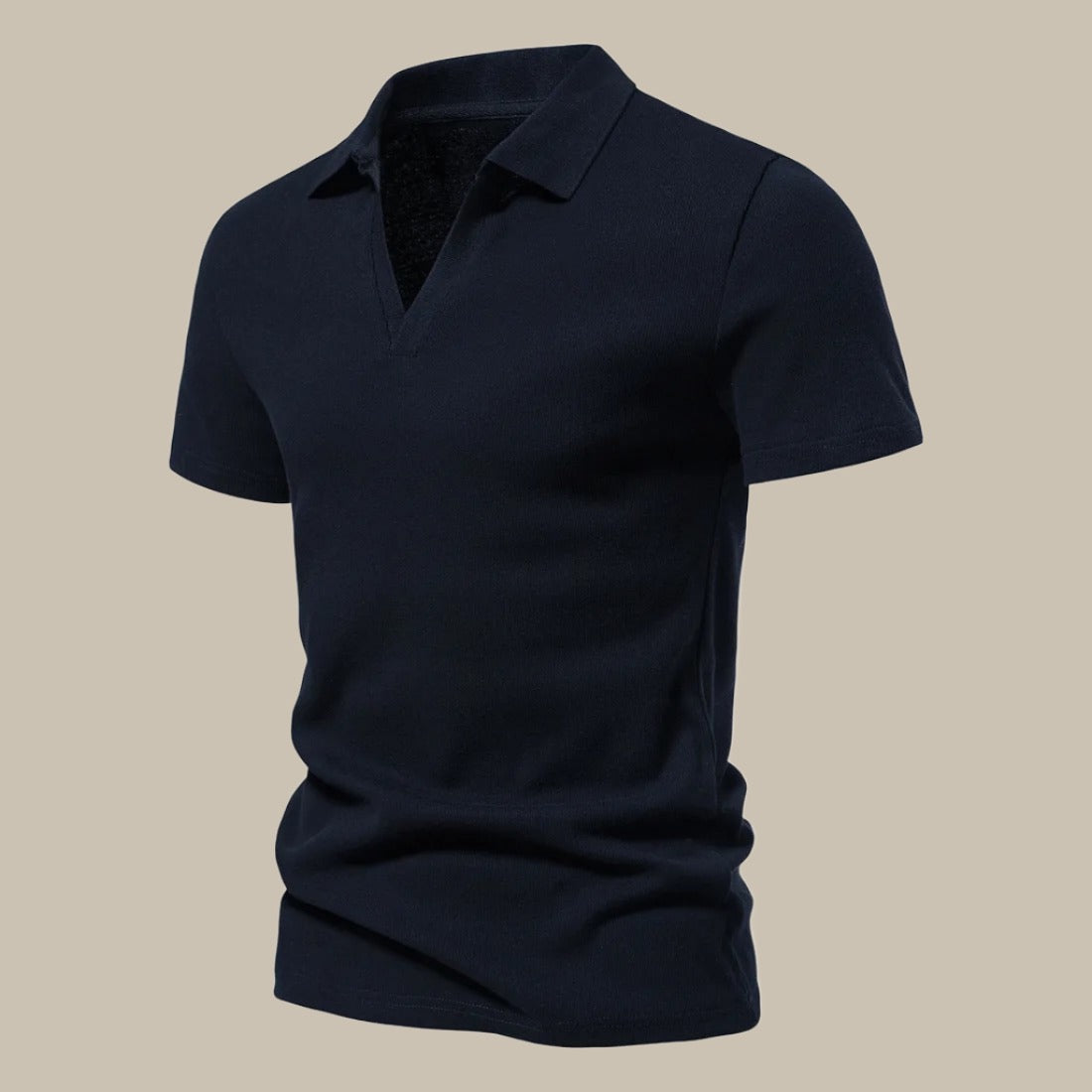 Men's Premium Short Sleeve Polo Shirt with Luxury Merino Wool Blend