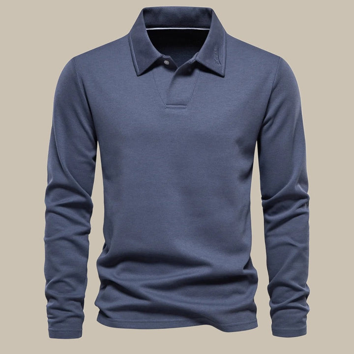 Gents Premium Polo | Stylish basic polo shirt with long sleeves for men
